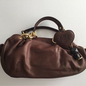 Juicy Couture Chocolate Satchel with Gold Details